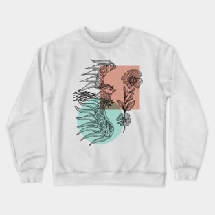 Phoenix Mithology Hand Drawn Crewneck Sweatshirt